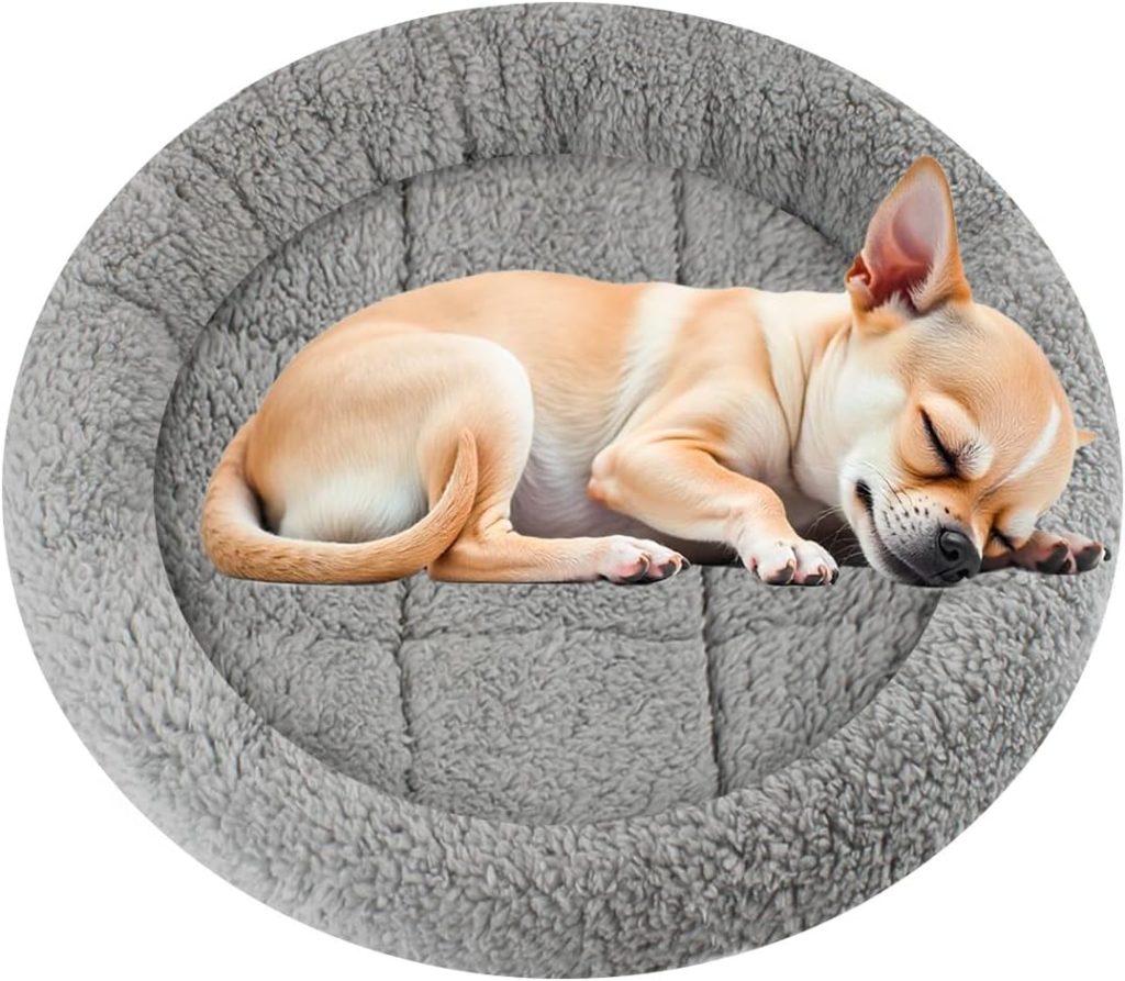 Enjoying Cat Mat Bed 10 x 15 Pet Bed with Pillow Around for Puppy Kitten Curled Sleeping Beds for Carrier/Crate Small Dog Cushion, Anti Skid Bottom, Small Enjoying Cat Mat Bed 10 x 15 Pet Bed with Pillow Around for Puppy Kitten Curled Sleeping Beds for Carrier/Crate Small Dog Cushion, Anti Skid Bottom, Small