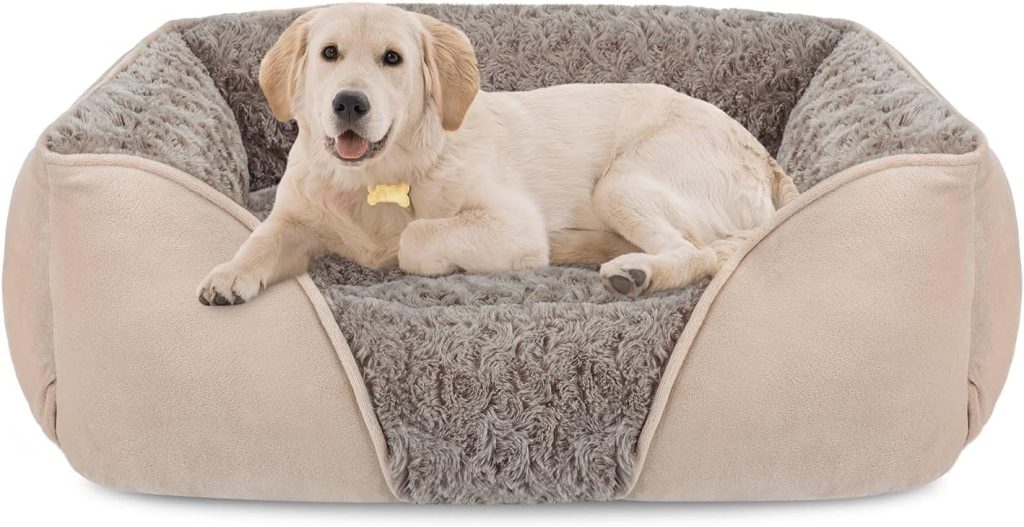 INVENHO Rectangle Washable Orthopedic Dog Bed for Small, Medium and Large Dogs, Soft Calming, Sleeping Puppy Bed Durable Pet Cuddler with Anti-Slip Bottom, S (20x19x6) INVENHO Rectangle Washable Orthopedic Dog Bed for Small, Medium and Large Dogs, Soft Calming, Sleeping Puppy Bed Durable Pet Cuddler with Anti-Slip Bottom, S (20x19x6)