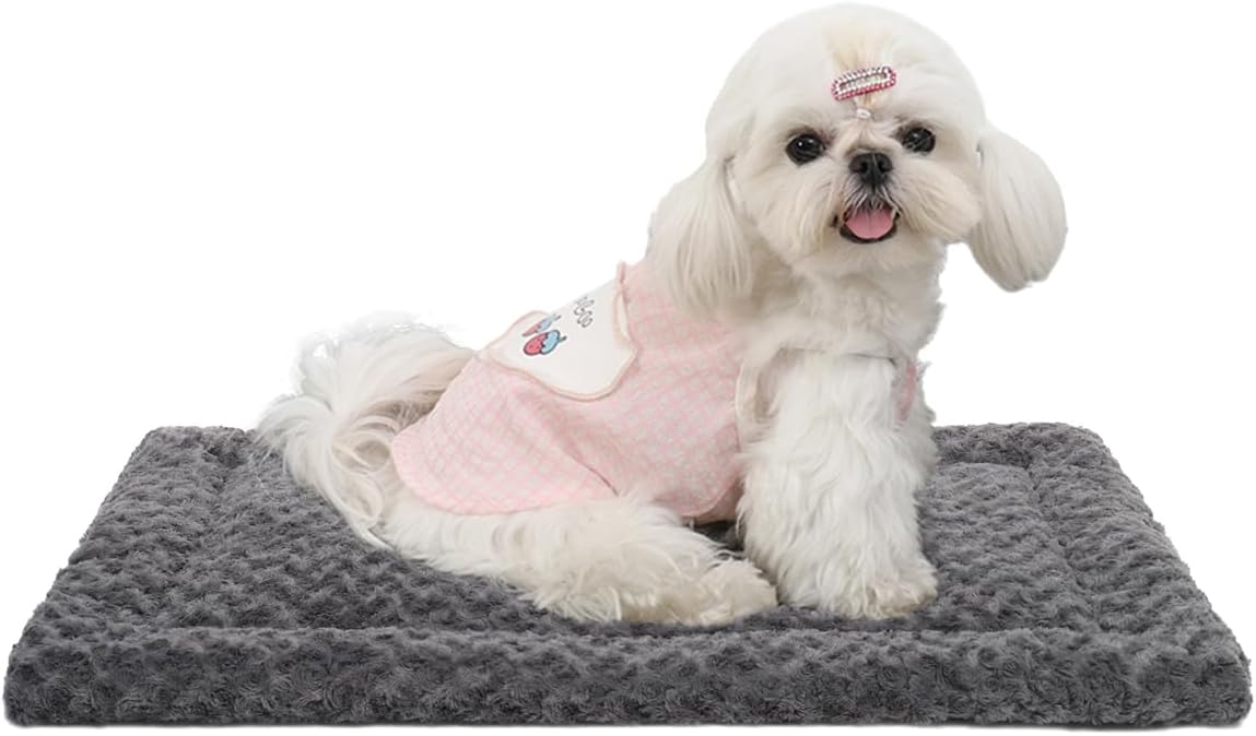 Washable Dog Bed Mat Ultra Soft Dog Crate Pad Comfy Fluffy Pet Kennel Beds Sleeping Mattress for Large Jumbo Medium Small Dogs, 35 x 22 Inch, Gray Washable Dog Bed Mat Ultra Soft Dog Crate Pad Comfy Fluffy Pet Kennel Beds Sleeping Mattress for Large Jumbo Medium Small Dogs, 35 x 22 Inch, Gray