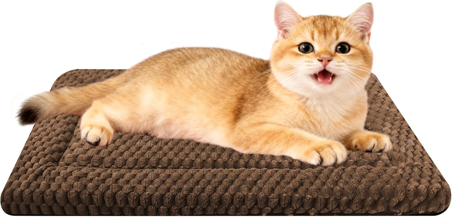 Dog Bed Mat - Comfortable Kennel Pad, Multi-Purpose Crate Bed for Dogs  Cats, Soft Support (Gray, S(24 * 18 * 1.5))