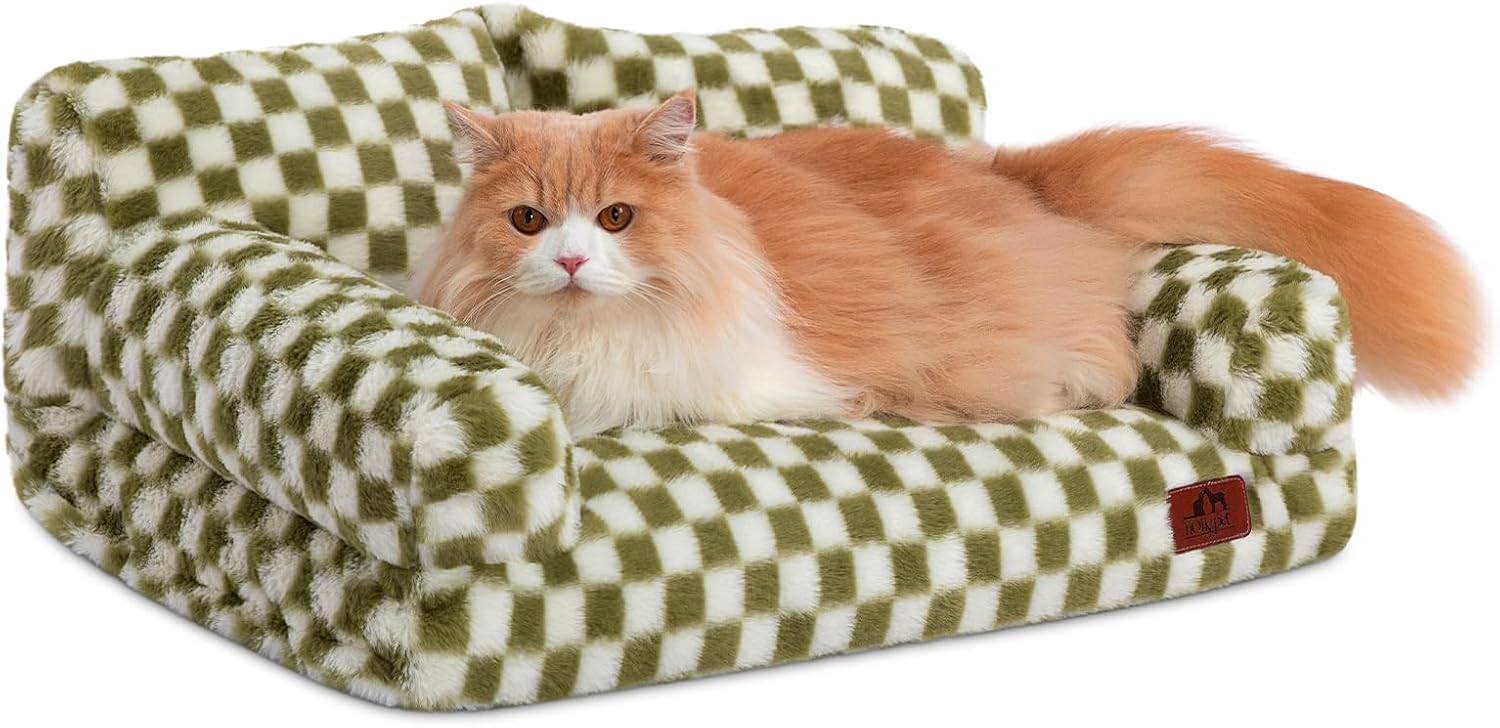 Hollypet Fluffy Plush Pet Cat Couch review