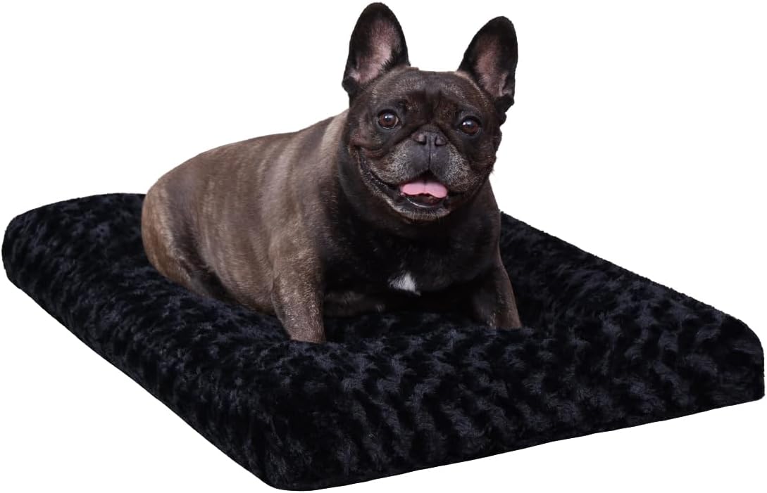 KSIIA Washable Dog Bed Deluxe Plush Dog Crate Beds Comfy Kennel Pad Anti-Slip Pet Sleeping Mat for Large, Jumbo, Medium, Small Dogs Breeds, 23 x 18, Gray KSIIA Washable Dog Bed Deluxe Plush Dog Crate Beds Comfy Kennel Pad Anti-Slip Pet Sleeping Mat for Large, Jumbo, Medium, Small Dogs Breeds, 23 x 18, Gray