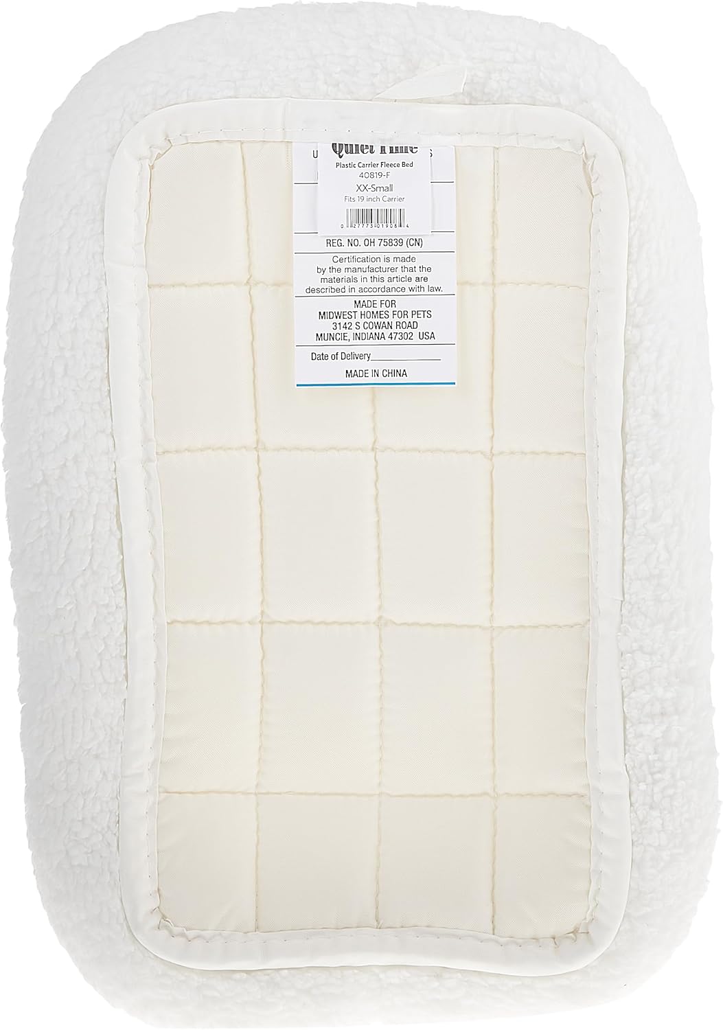 Midwest Homes for PetsPet Bed for Dog Carrier  Travel Carrier, Pet Bed Fits 19-Inch Plastic Pet Carriers for Tiny Dog Breeds  Tiny Cats, XX Small Travel Bed