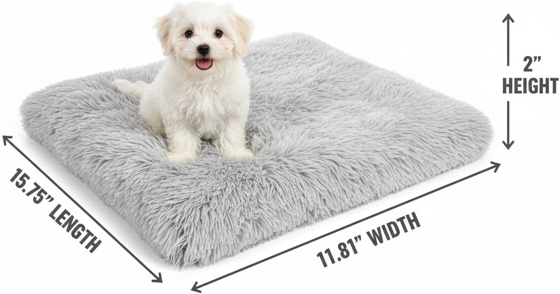 Dog Bed, pet beds (Small) - Premium Quality, Washable  Portable, Eco-Friendly, Multiple Sizes, Stylish Design, Removable Cover, Size Small(15.75 X 11.81 X 2) inch