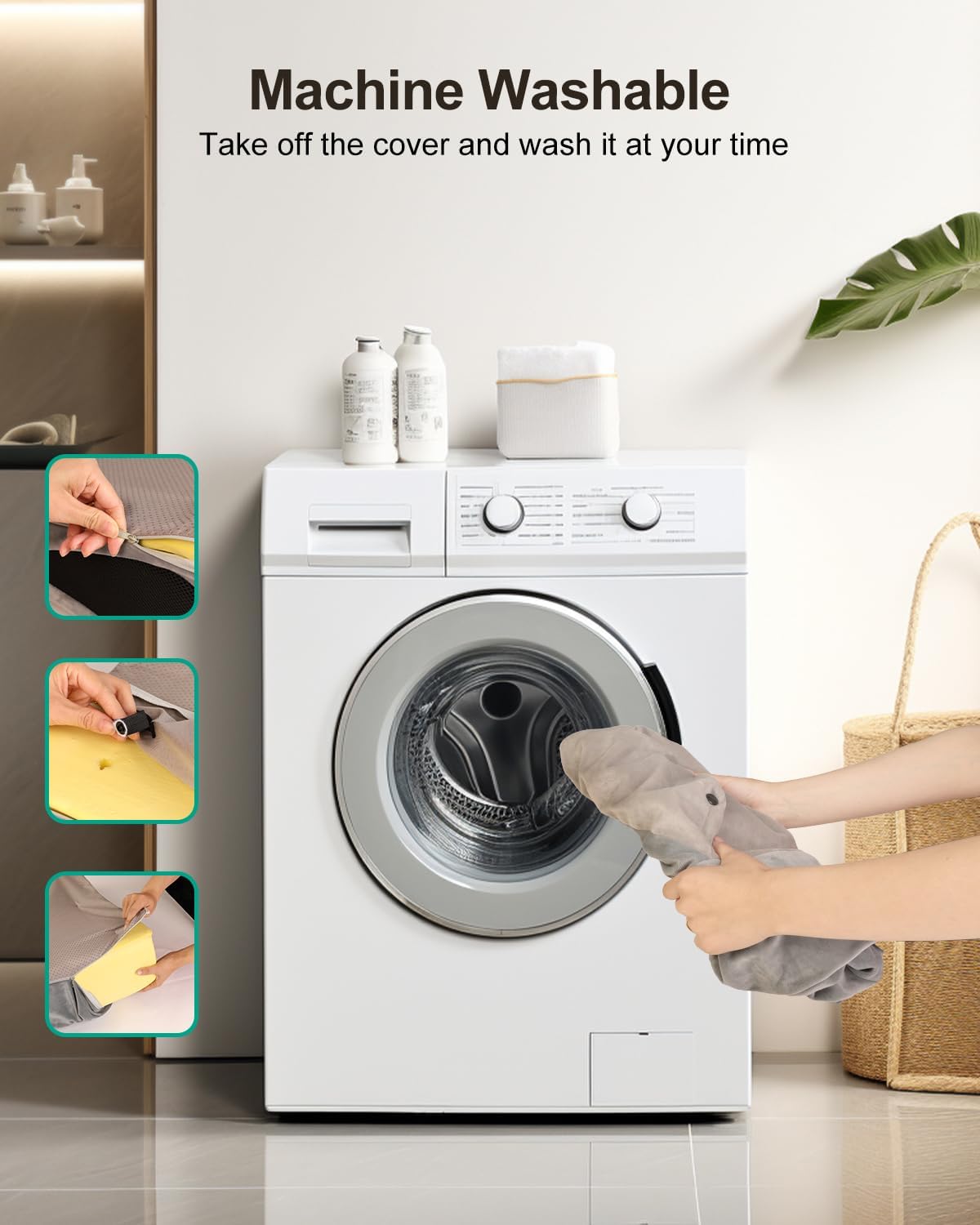 NPET Memory Foam Pet Beds for Small Medium Dogs, Orthopedic Dog Beds with Sides, Cat Bed Mat with Washable Removable Cover, 26x18x6.7 inches NPET Memory Foam Pet Beds for Small Medium Dogs, Orthopedic Dog Beds with Sides, Cat Bed Mat with Washable Removable Cover, 26x18x6.7 inches