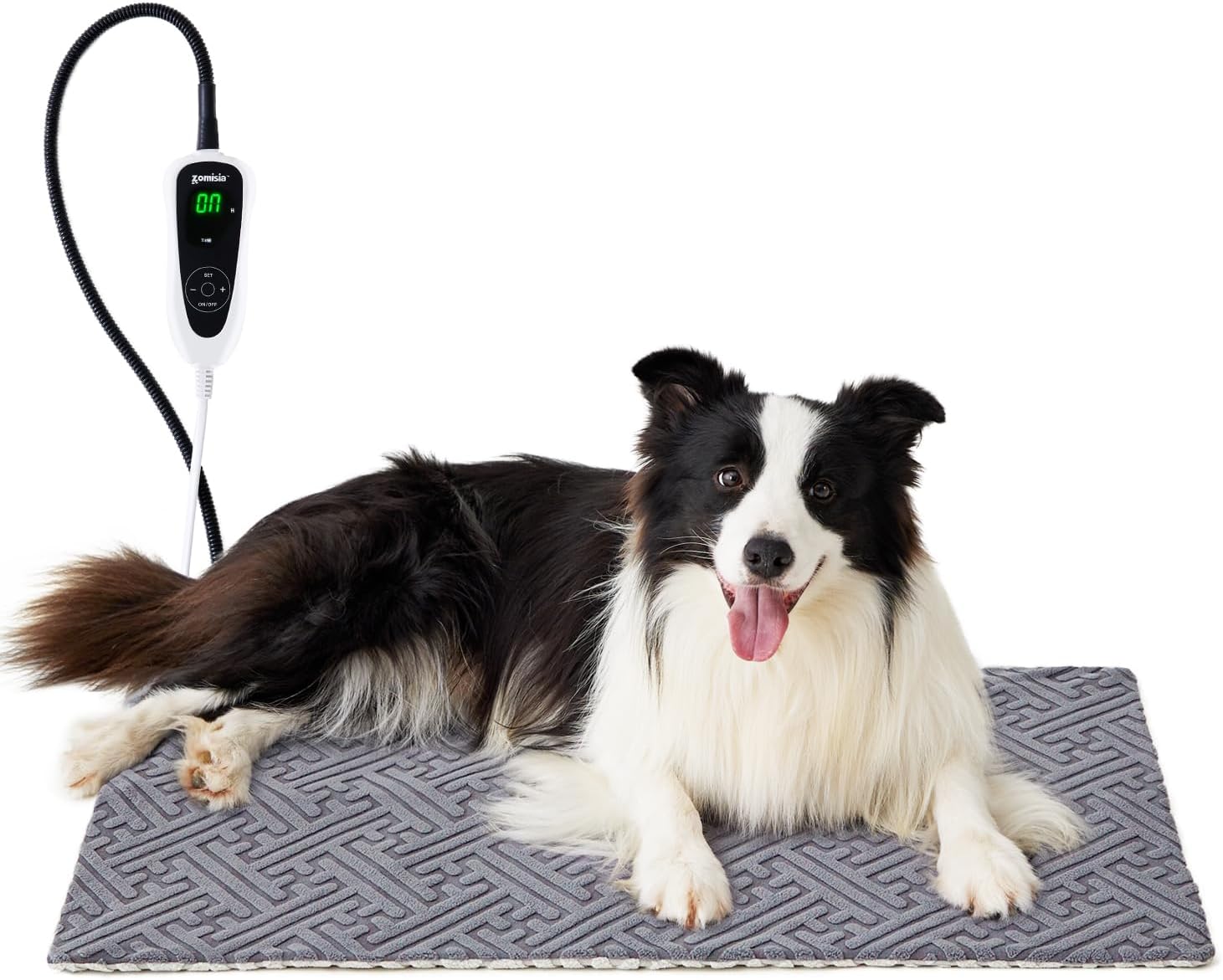 Cat Heating Pad - 11 Adjustable Temperature and 25 Timer Options, Heated Cat Bed Indoor with Chew-Resistant Cord for Small Dogs, 18x18 Inch Cat Heating Pad - 11 Adjustable Temperature and 25 Timer Options, Heated Cat Bed Indoor with Chew-Resistant Cord for Small Dogs, 18x18 Inch