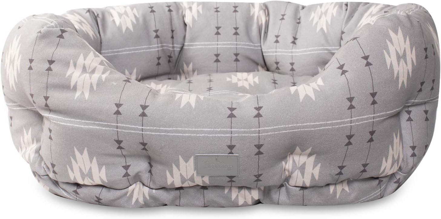 Fringe Studio Pet Bed, Nosey Dog Spot Round Cuddler, 20 x 19 x 8 inches (203001), Small Fringe Studio Pet Bed, Nosey Dog Spot Round Cuddler, 20 x 19 x 8 inches (203001), Small