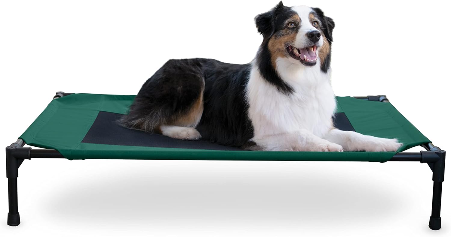 KH Pet Products Outdoor Elevated Dog Cot, Breathable Cooling Elevated Cot Hammock Pet Bed for Small Dogs, Washable Mesh Cover, Raised Metal Frame, Collapsible, Portable - Small 22 X 17in Chocolate KH Pet Products Outdoor Elevated Dog Cot, Breathable Cooling Elevated Cot Hammock Pet Bed for Small Dogs, Washable Mesh Cover, Raised Metal Frame, Collapsible, Portable - Small 22 X 17in Chocolate