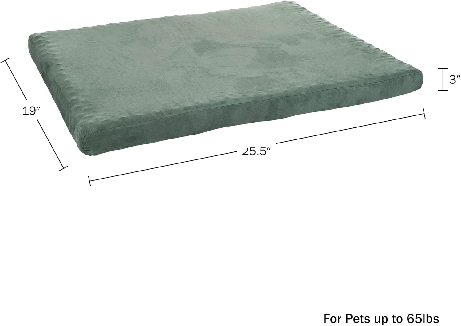 Water-Resistant Dog Bed - Orthopedic Dog Bed with Removable Washable Cover, Non-Slip Bottom, and Egg Crate Style Foam - 25.5in Small Pet Bed - Puppy Essentials by PETMAKER (Green) Water-Resistant Dog Bed - Orthopedic Dog Bed with Removable Washable Cover, Non-Slip Bottom, and Egg Crate Style Foam - 25.5in Small Pet Bed - Puppy Essentials by PETMAKER (Green)