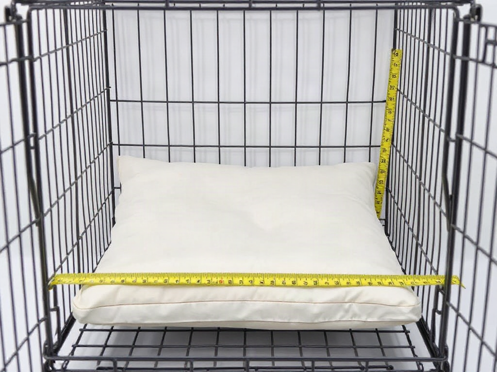 Crate-Sized Pet Bed Fit and Clearance Measurement Steps