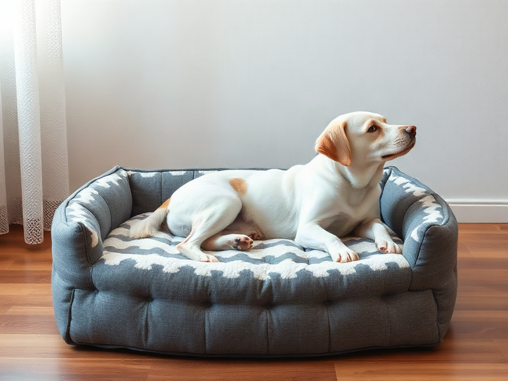 Pet bed height for senior animals